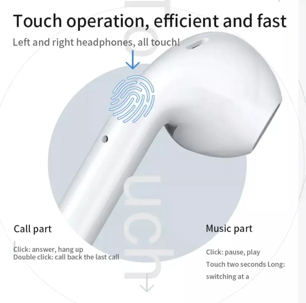 Беспроводной Bluetooth A3 наушники с зарядный чехол Мини гарнитура Airbuds Handsfree Спорт
