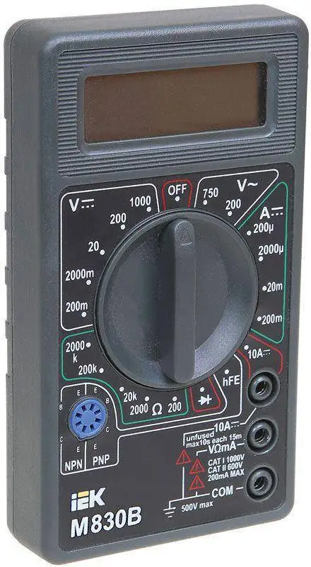 Мультиметр цифровой Universal M830B ИЭК TMD-2B-830 |