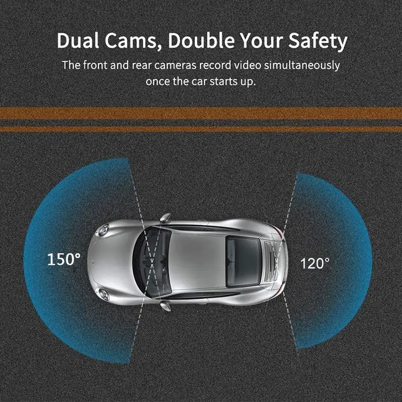 Автомобильная камера заднего вида автомобильный зеркальный регистратор