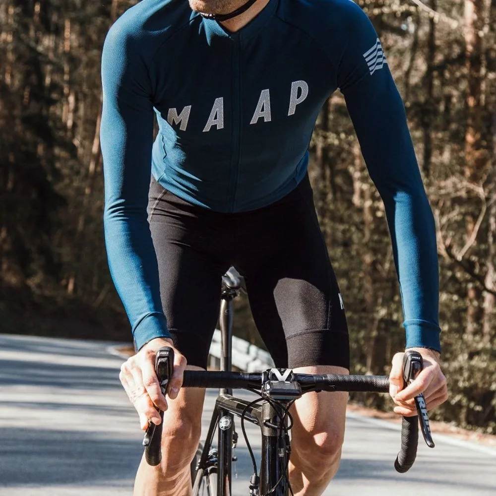 

Autumn Men Cycling Jersey Bicycle Clothing Long Sleeve Outdoor Sportwear Bike Tops Motocross Braces Tights Pant maillot ciclismo