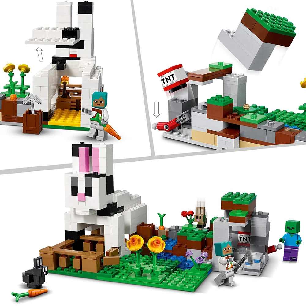 Конструктор LEGO Minecraft кролик ранчо 21181 оригинал для детей новая игрушка подарок на