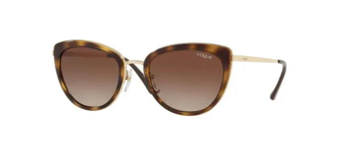 Vogue 4101SI 848/13 55  Sunglasses Vintage Sunglasses Brown Frame Gradient Brown Lens High Quality Vision %100 UV