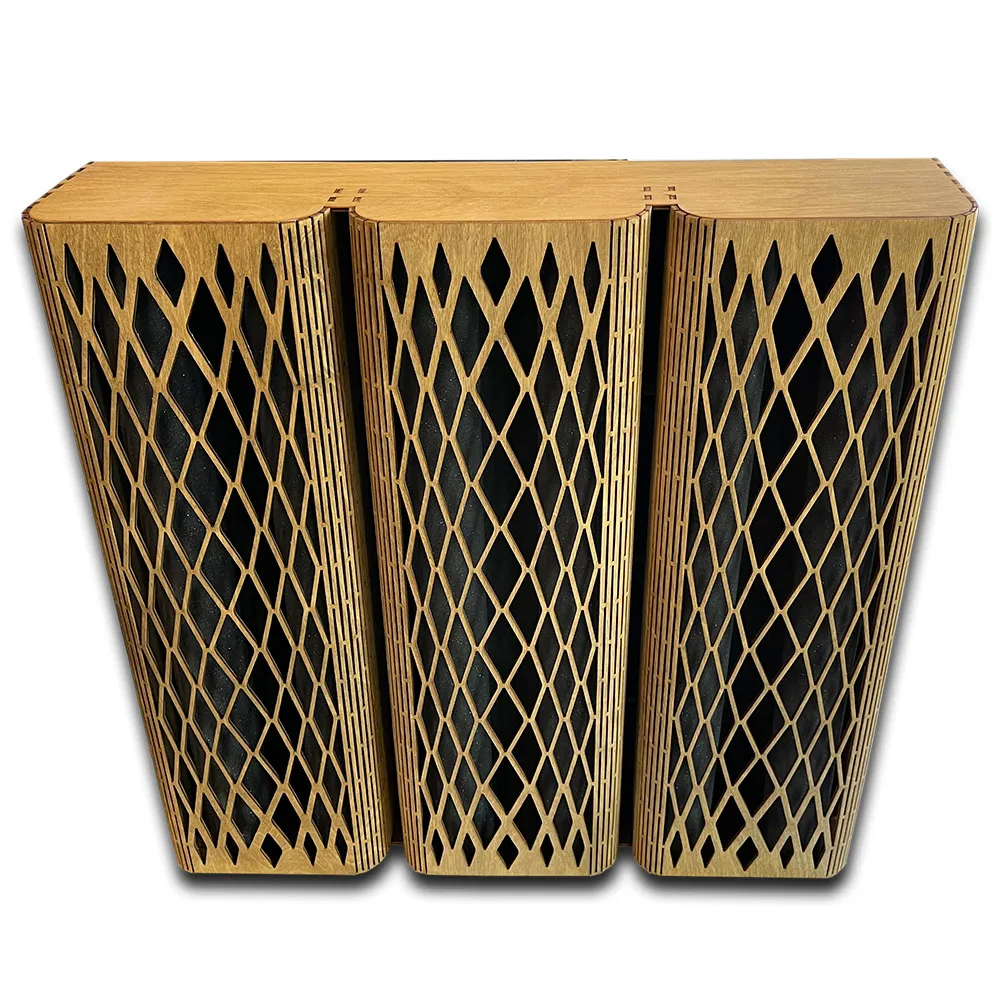 Panel ac&uacute;stico "Diamond" Basstrap absorbente, para grabaci&oacute;n de estudio de m&uacute;sica, organiza espuma insonorizada y difusor de pared reflectante de madera-4