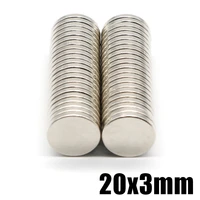 25102050pcs 20x3 ndfeb neodymium magnet super powerful small round permanent disc magnetic imanes 20x3