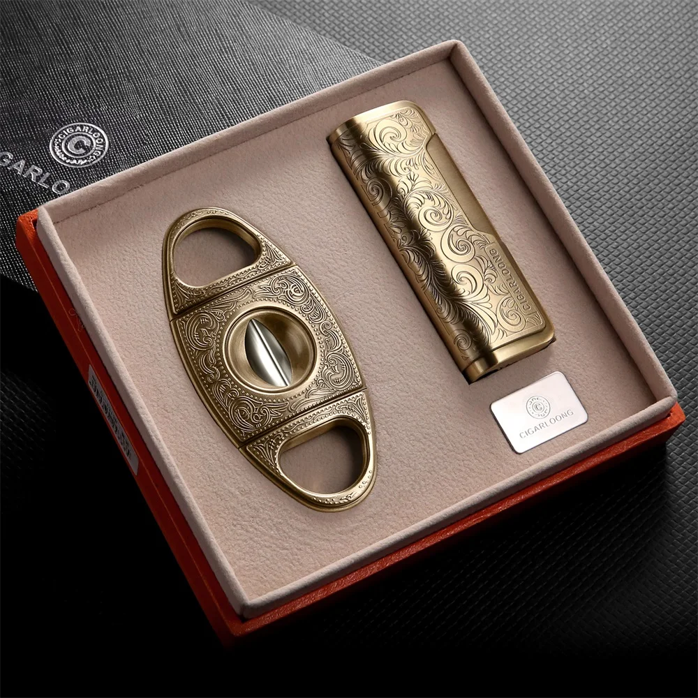 

2 шт./комплект, металлические ветрозащитные зажигалки для сигар