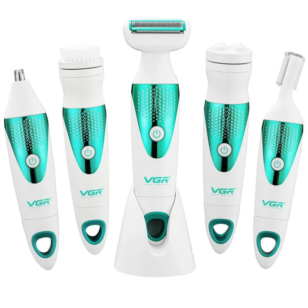 

5 in1 Electric Epilator Razor Painless Hair Removal Body Face Nose Trimmer Shaving Eyebrow Epilator For Women Epilator Machine