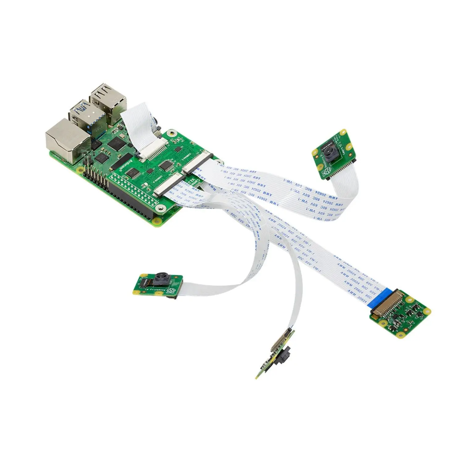 Модуль адаптера для нескольких камер Arducam V2.2 Raspberry Pi 4 B 3B + 3 2 Модель A/B работает с 5MP