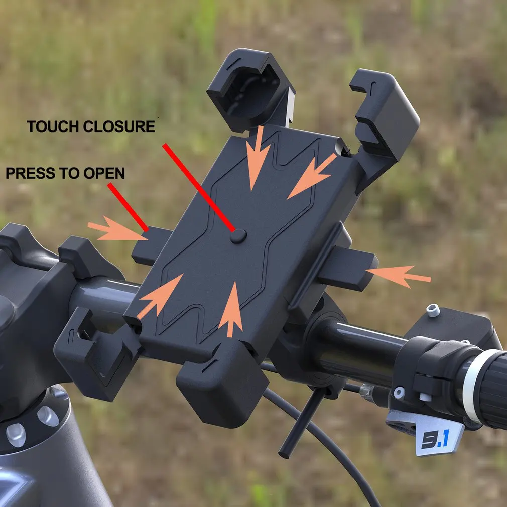 

4.7-6.5 inch Phone Holder Motorcycle QC3.0 Wireless Charger Handlebar Bicycle Bracket Quick Charge USB Charger GPS Mount Bracket