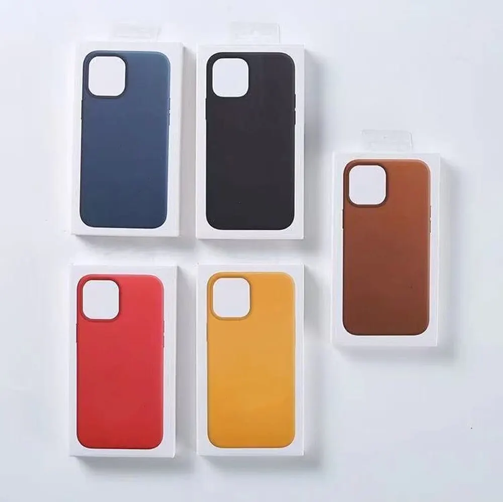 

Official Geinune Leather Case for iPhone 13 Pro 13 Mini Cases Luxury 1:1 Wireless Charge Cover for iPhone 13 Pro Max Leather