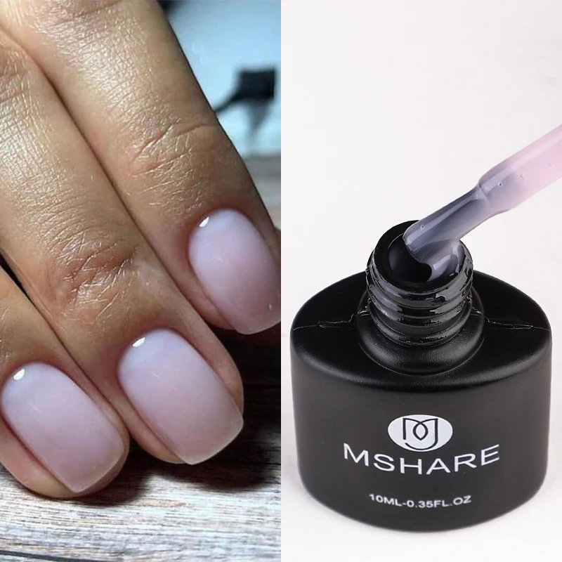 

MSHARE Milky Rose Nail Gel UV LED vernis Semi Permanent Varnish Polish Soak Off Cured With Nail Lamp 10ml