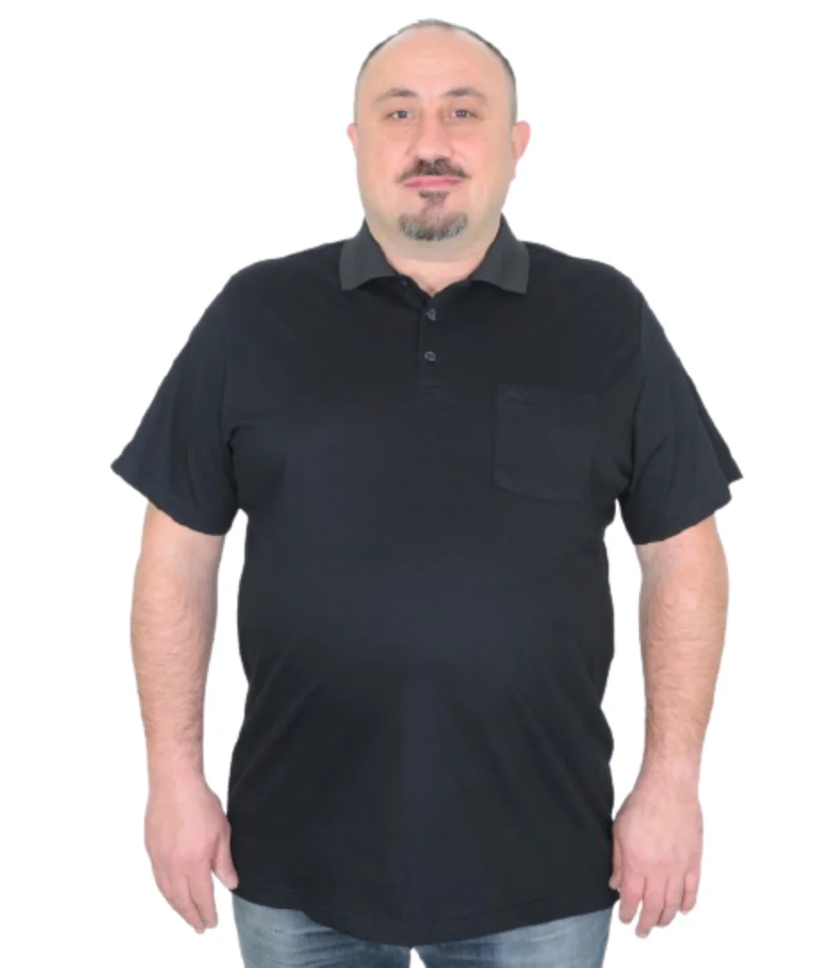 

Men Casual Short Sleeve Printed Polo Neck Collar Pocket T-shirt Oversize Cotton 3XL 4XL 5XL 6XL 7XL 8XL Spring King Size Tshirt