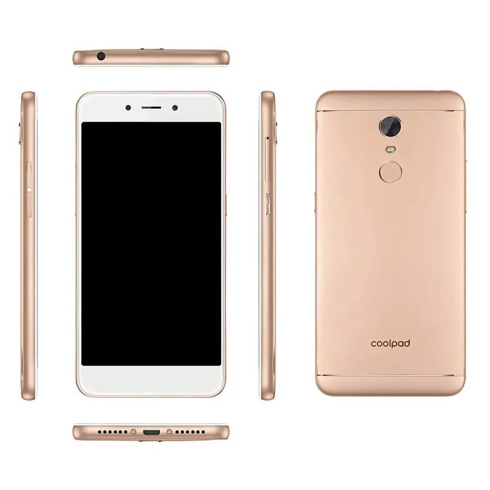 Глобальная версия Coolpad E2 4G мобильный телефон 5,0 дюймов 2 ГБ+ 16 Гб 8 Мп+ 5 Мп Android 7.1.1 2500 мАч разблокированный смартфон с отпечатком пальца