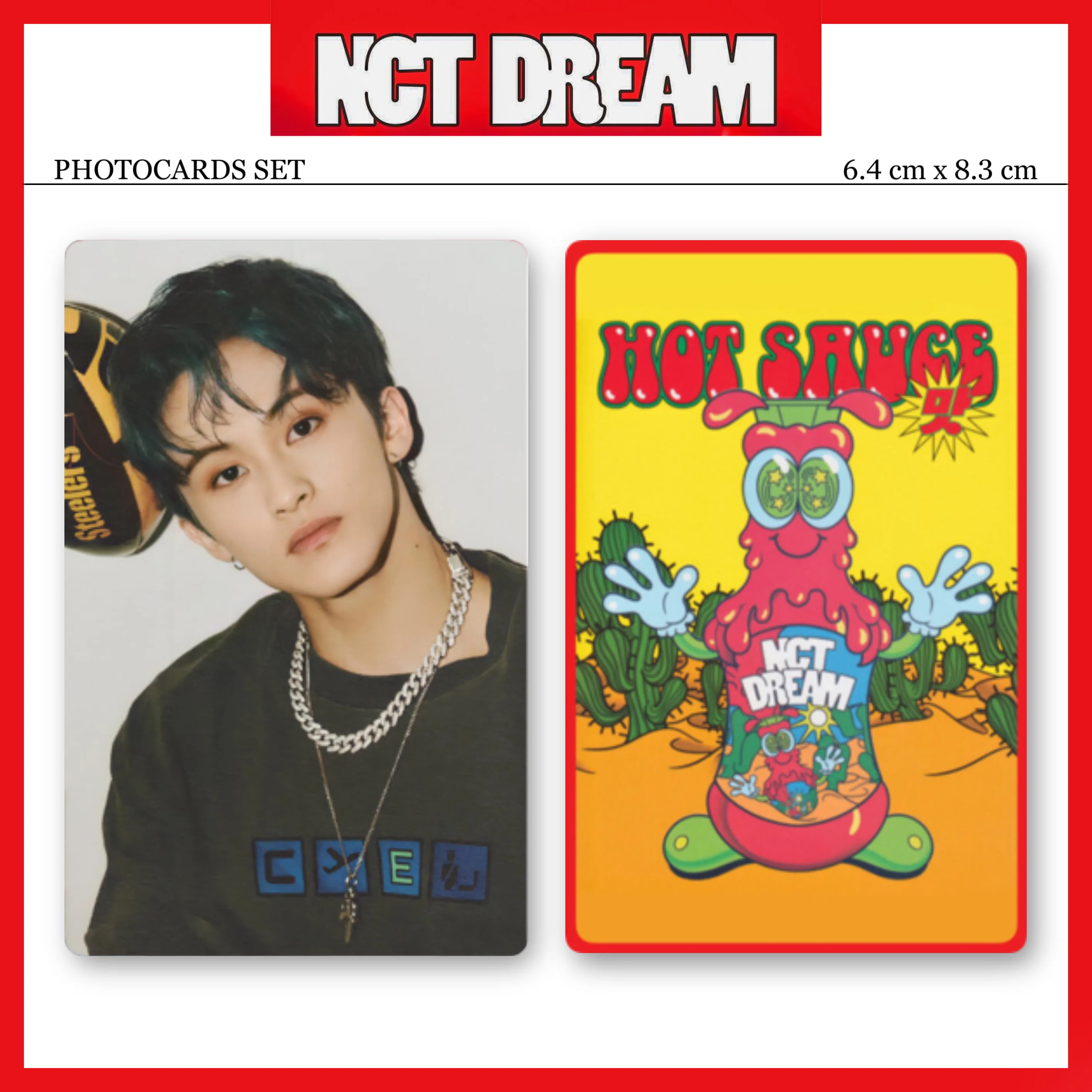 7 шт/комплект Карты закладка K-POP NCT DREAM HOT SAUCE для коллекции