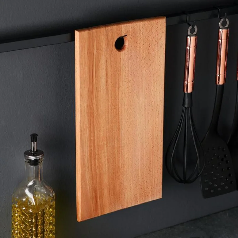 Большая разделочная деревянная доска для сервировки подачи блюд на кухне | Дом и