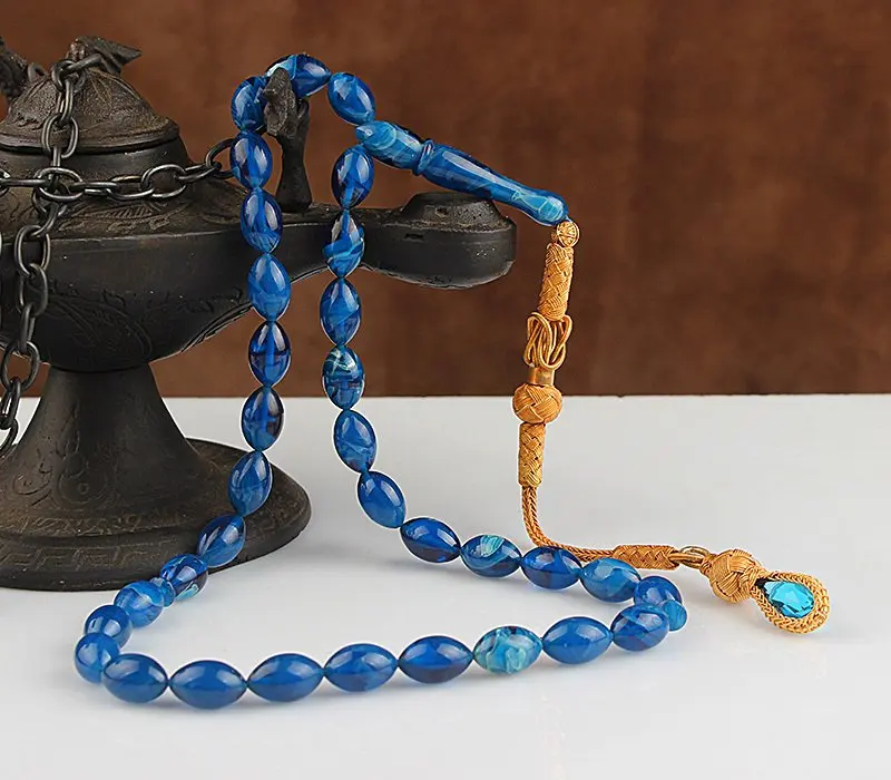 

Натуральный огненный янтарь 1000 серебро Kazaz кисточка 33 бусины Молитвенные Четки исламский вкус Розарий для мужчин женщин мужчин брикет из Турции