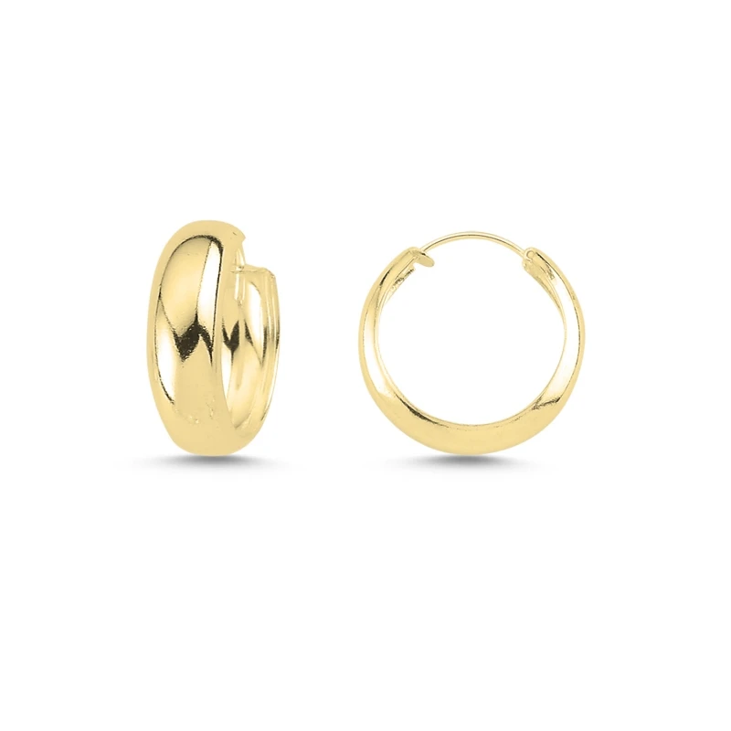 

Silver 925 Sterling 18mm Wide Ring Earrings