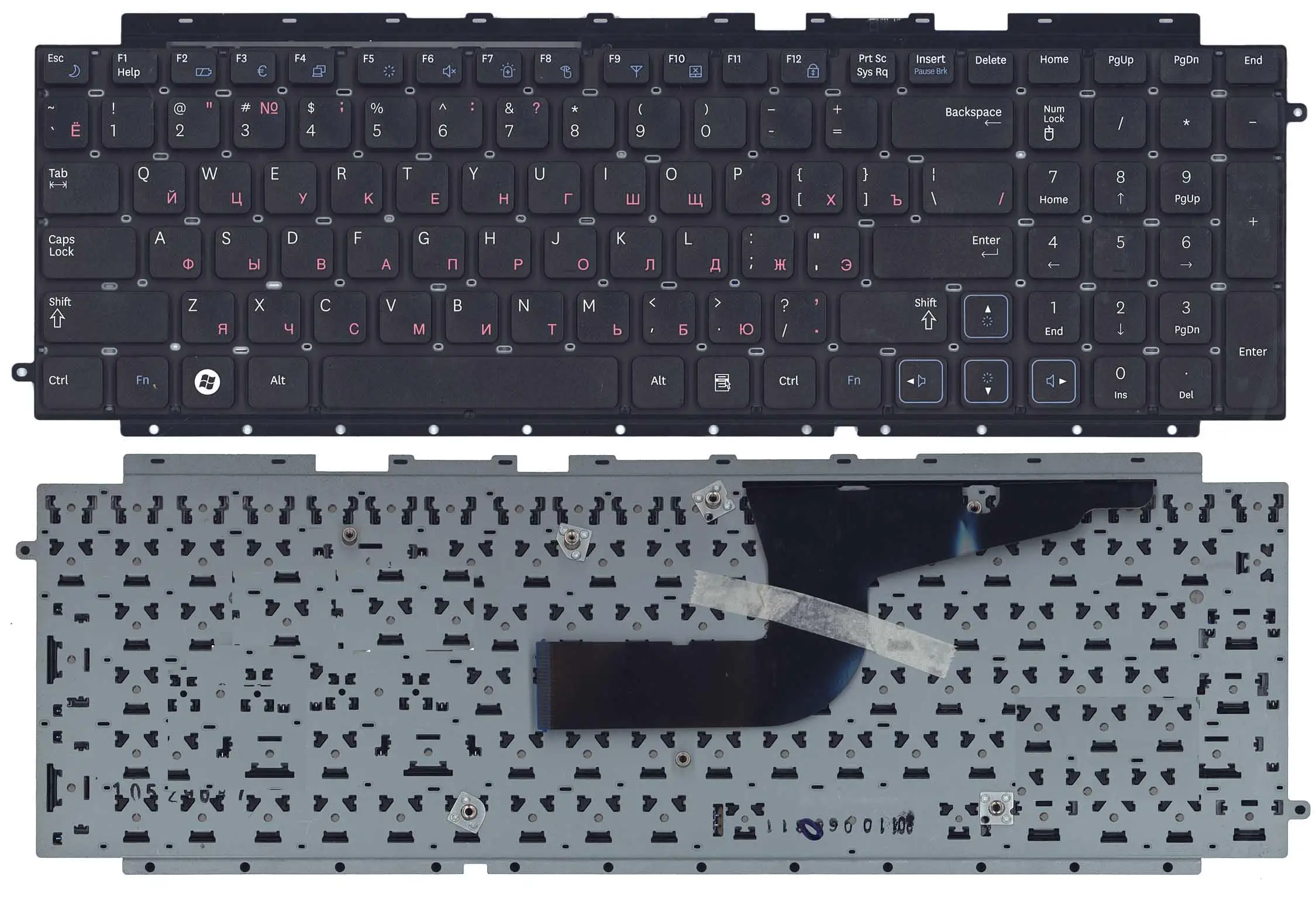 Клавиатура для ноутбука Samsung RC710 RC711 черная с рамкой | Компьютеры и - Цена: 1340