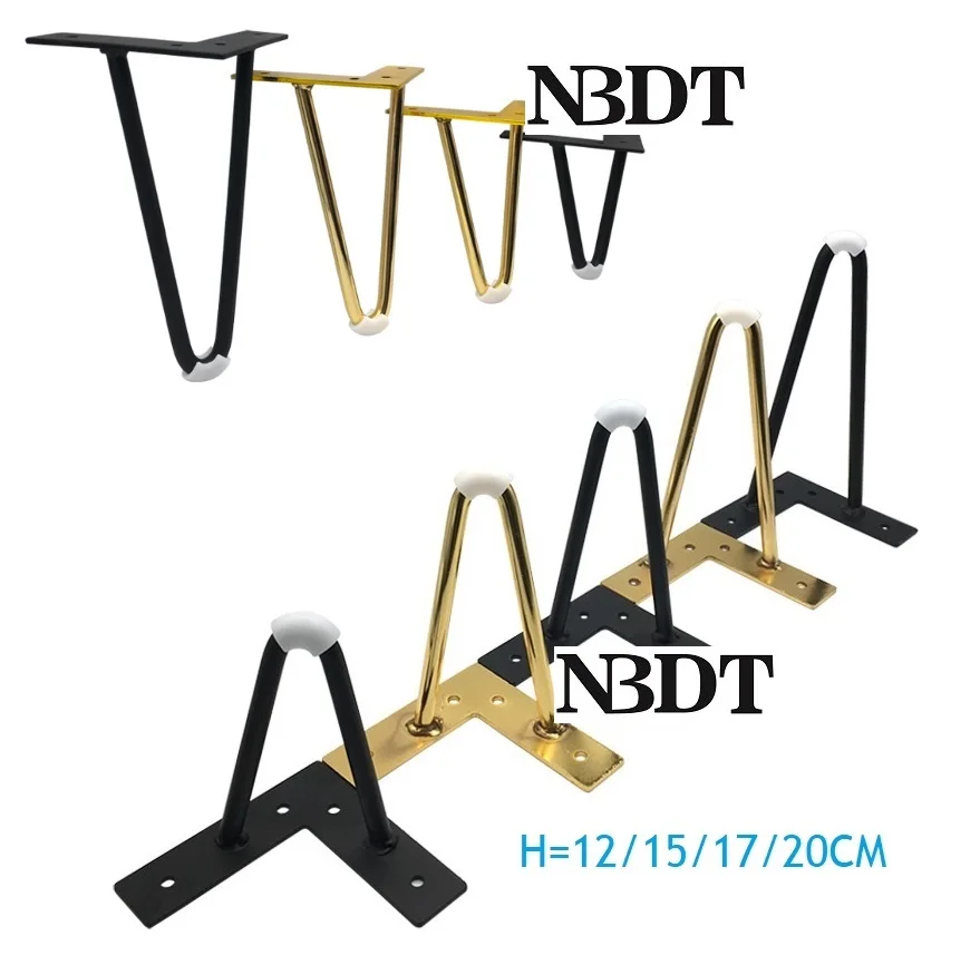 2 шт./лот стальной диван ТВ шкаф кровать Шпилька для ножек кофейный чай барный