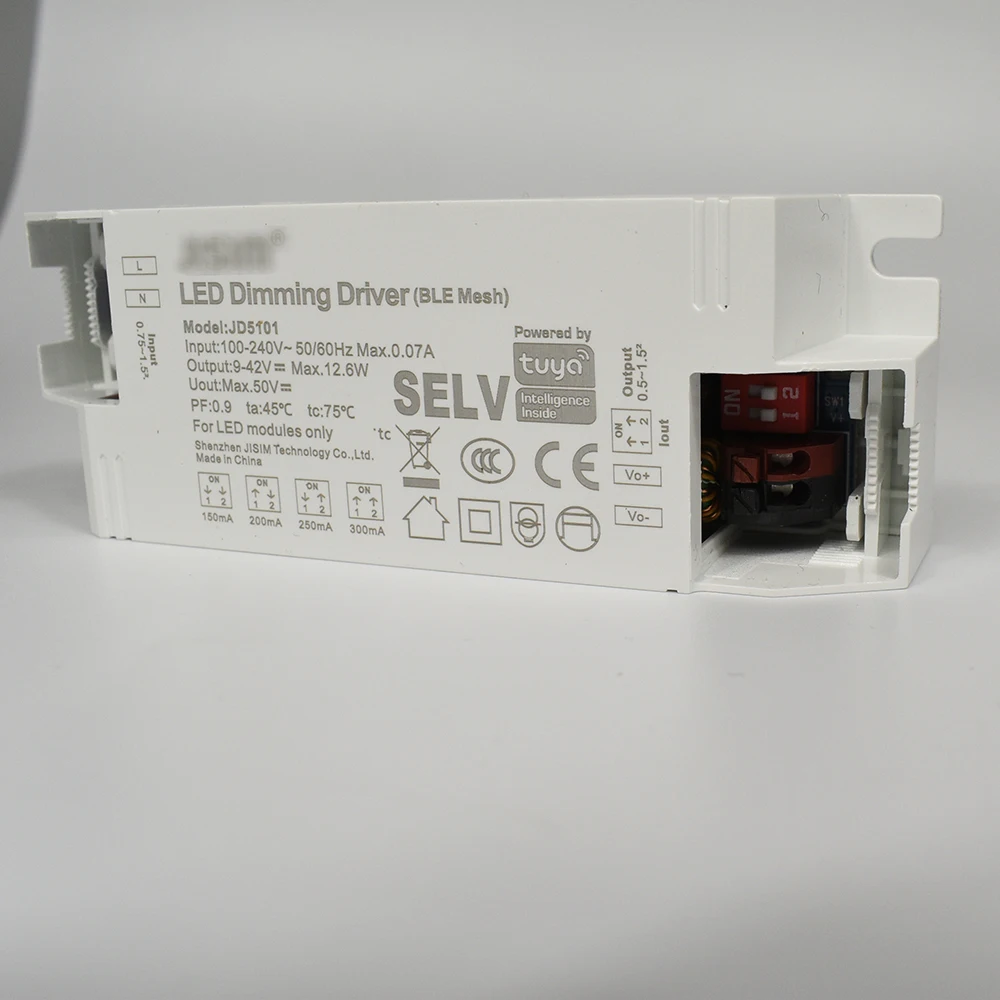 12W 20W 30W Tuya Bluetooth Smart LED Driver 0-100% Dimmable Power Adapter Selectable Constant Current 150mA-700mA Flicker-free | Освещение