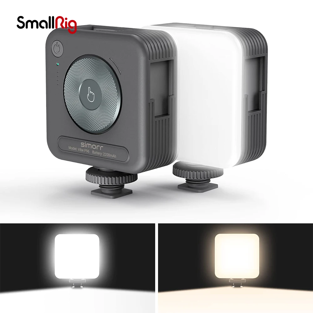 

Smallrig LED Video Light Camera Lights 96 LED Beads for Photography Video Lighting Rechargeable 2200mAh w 3 Cold Shoe 3286