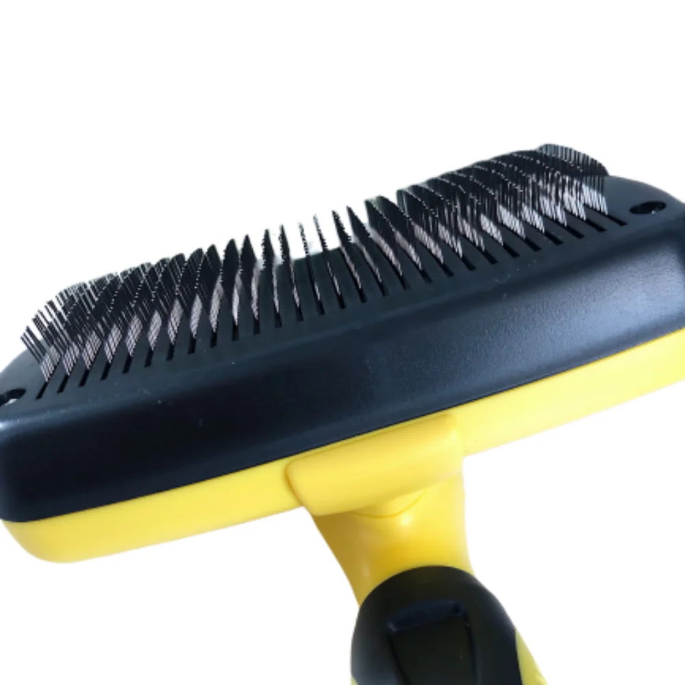 Пуходерка расческа для собак с функцией самоочищения ухода за шерстью домашних