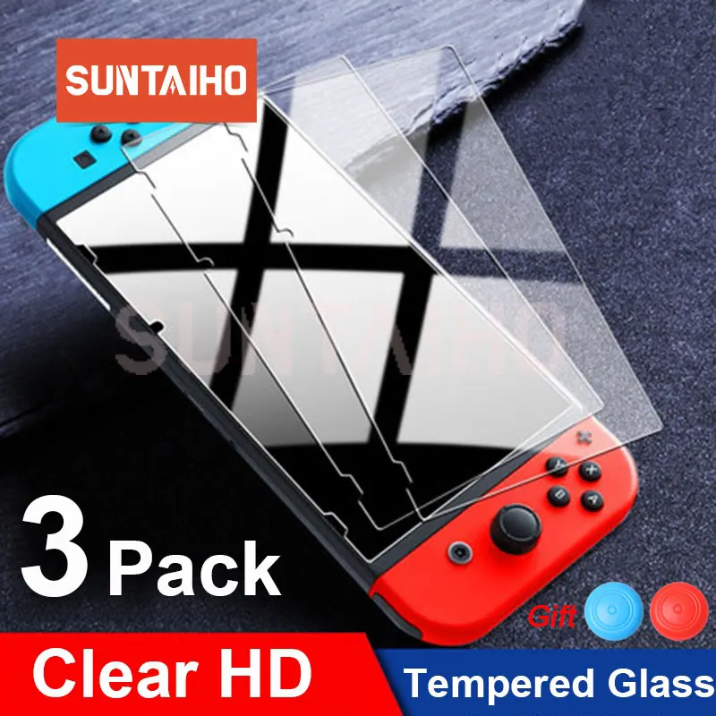 Защитное стекло для Nintendo Switch Nintendos NS стеклянные аксессуары пленка экрана 3 шт. for