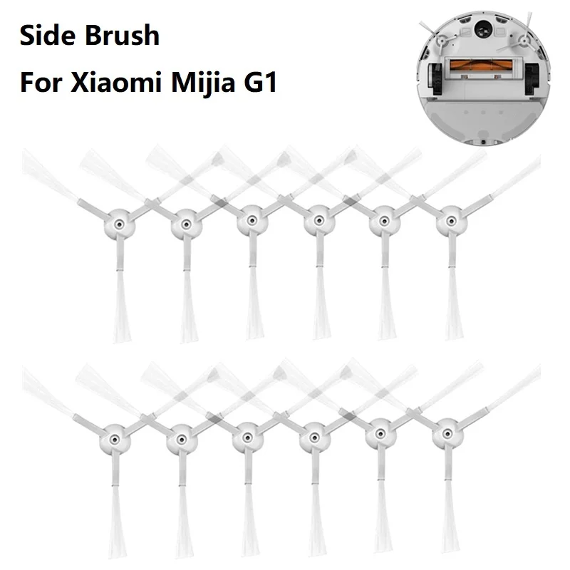 

Side Brush Replacement for Xiaomi Mijia G1 / MJSTG1 / SKV4136GL Mi Robot Vacuum Cleaner Washable Accessories White 3 Arms