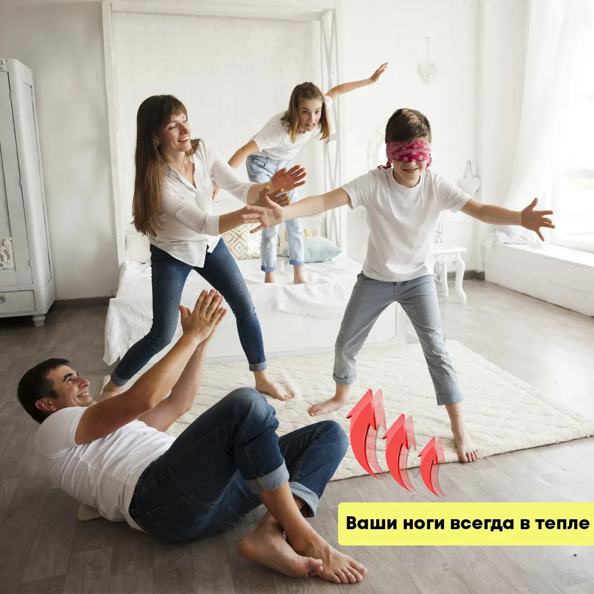 Теплый пол электрический с регулятором и полным комплектом для подключения под