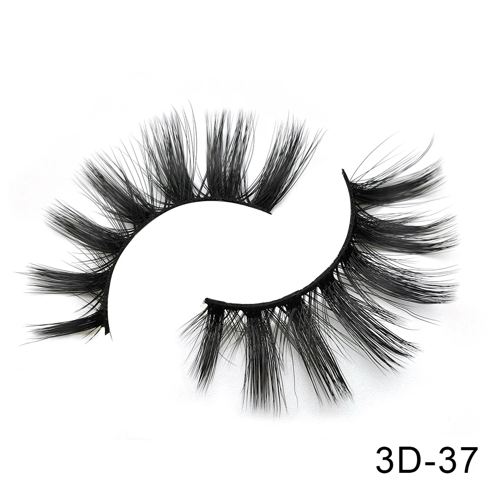 3D-37 6 пар Friholl. m Искусственные норковые ресницы натуральные длинные ресницы ручной работы макияж 25 мм Искусственные норковые ресницы 3D синтетические шелковые накладные ресницы - Цвет: 3D-37