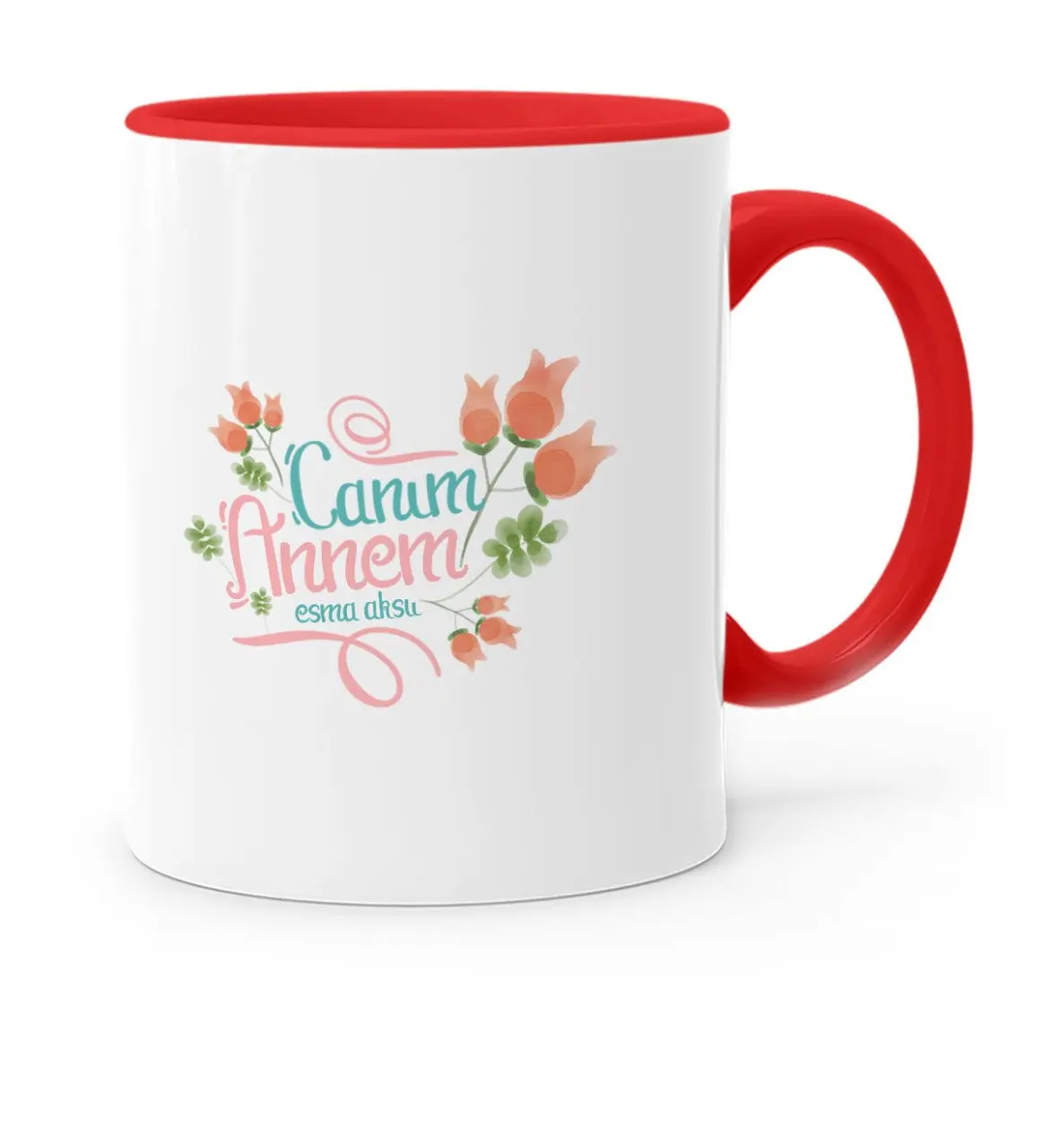 

Personalized Dear Mom Red Mug Cup-13