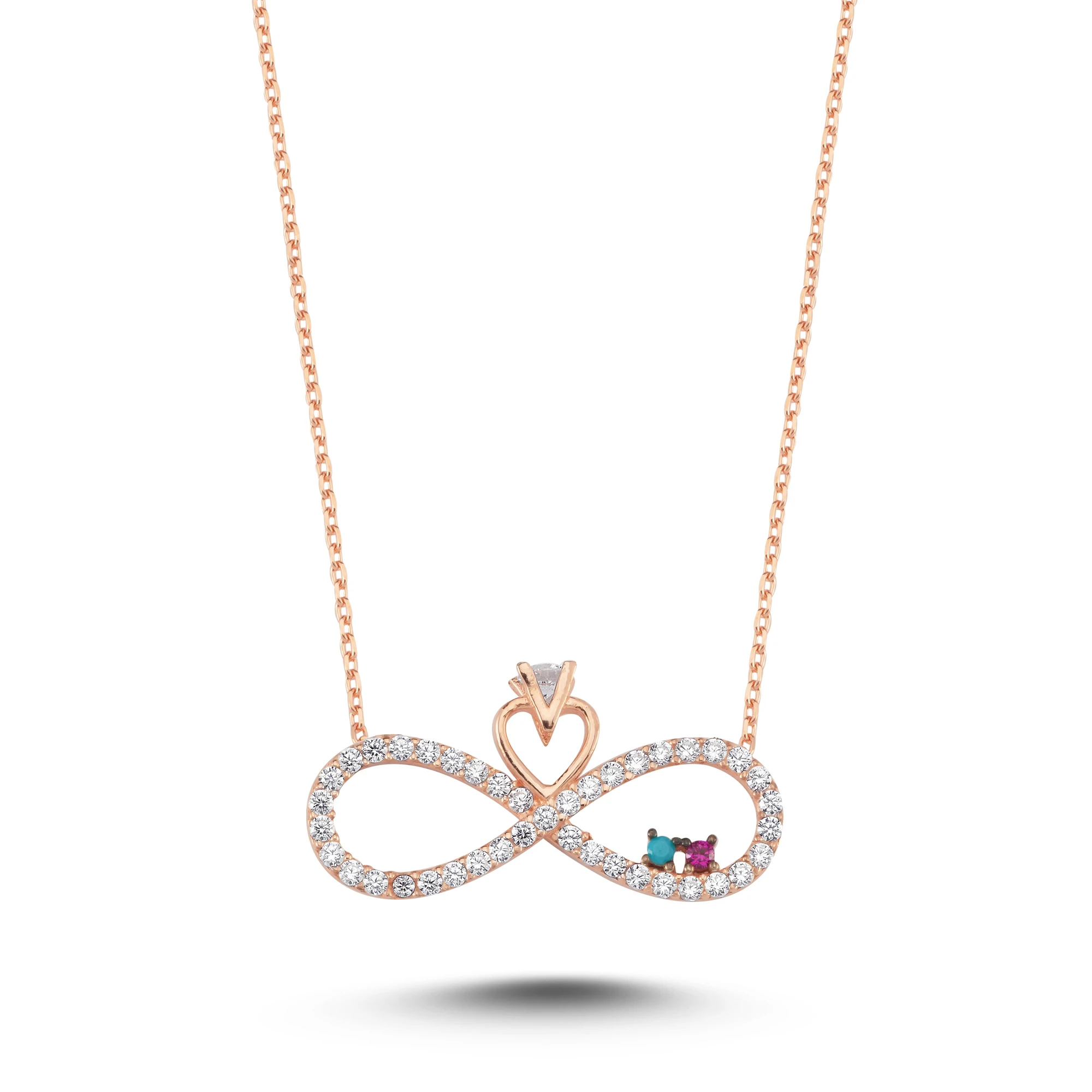 

New 925 Sterling Silver Necklace Necklaces for Women Jewelery Gift Zirkon Stone