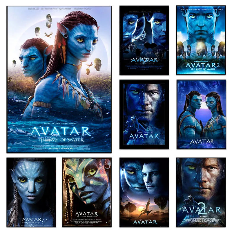 

Disney AVATAR 2: The Way of Water Posters And Prints For Living Room 2022 Classic Movie Canvas Painting Wall Art Home Decor