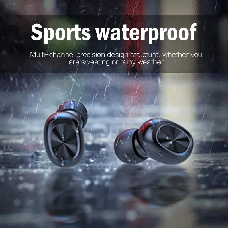 B5 наушники-вкладыши TWS с отпечатков пальцев сенсорный экран Bluetooth Наушники Hi-Fi