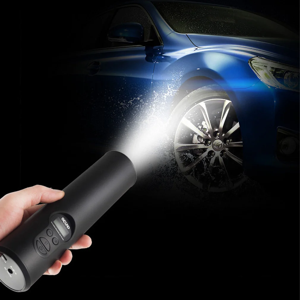 Precio Bomba De Aire Eléctrica Inalámbrica, Minicompresor De Aire Portátil Recargable, Bomba Inflable Con Lámpara LED, Bola Para Bicicleta, Coche Y Motocicleta