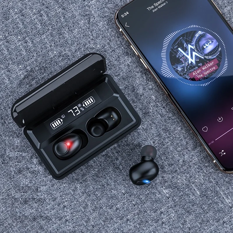 TWS стереонаушники с поддержкой Bluetooth и зарядным футляром|Наушники гарнитуры| |