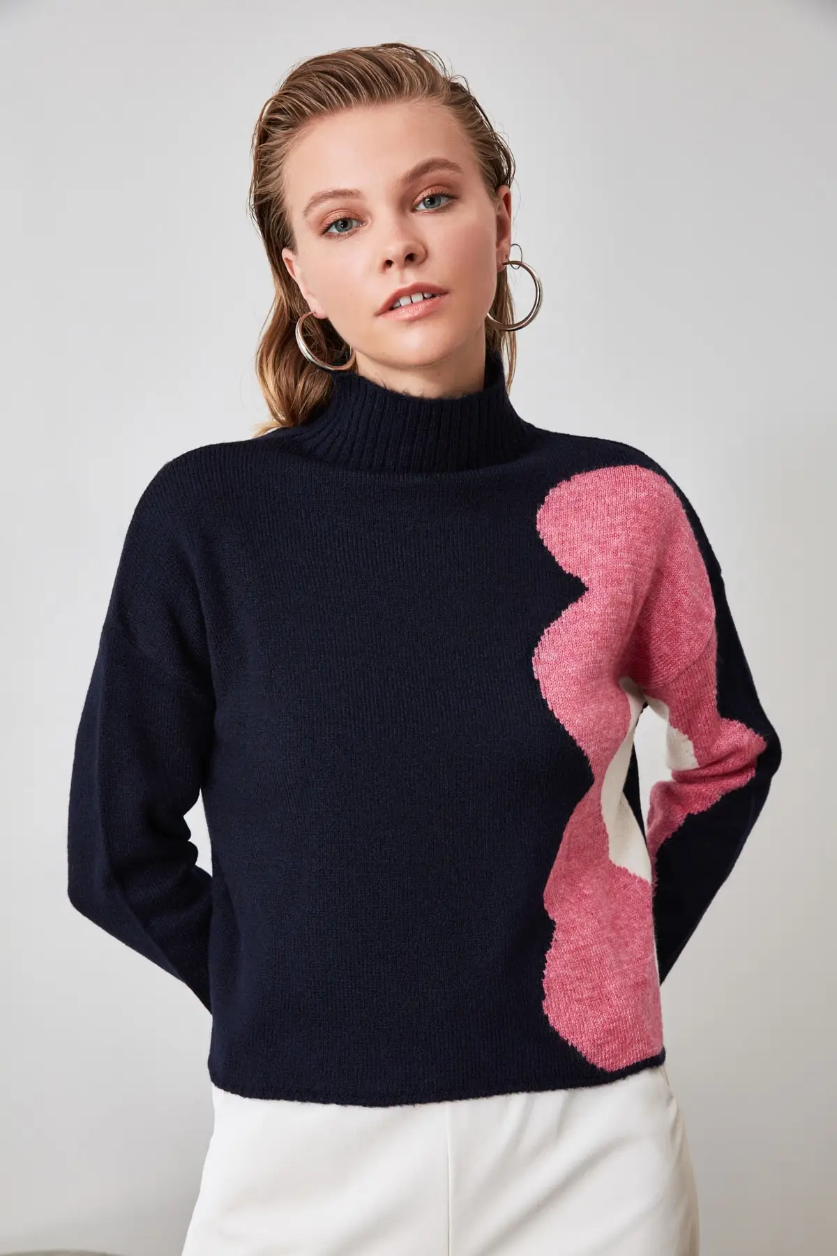 Вязаный свитер с узором в стиле трендовой экрю TWOAW20KZ0279 |