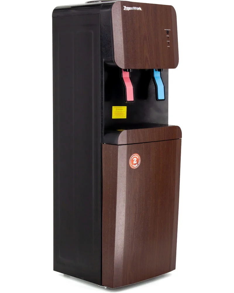 Кулер для воды Aqua Work 105LR Венге со шкафчиком с нагревом и компрессорным