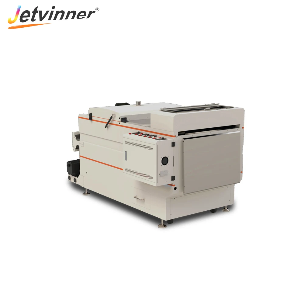 Jetvinner Digital Heat Transfer Printing Machine With Powder Shaking Machich Used Non-cutting PET film for All Kinds of Garment