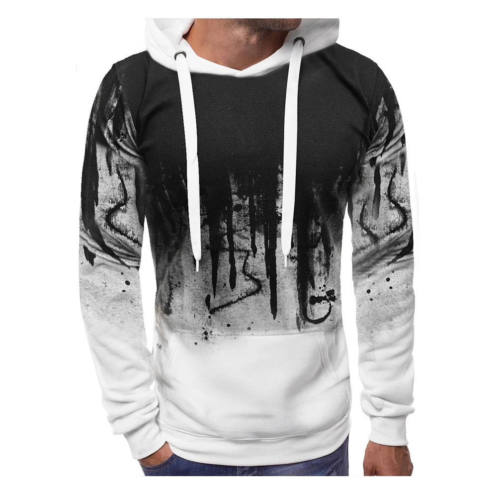 

Men Fashion Camouflage Sweatshirts Long Sleeved Hoodies Casual Sports Hooded Coat
