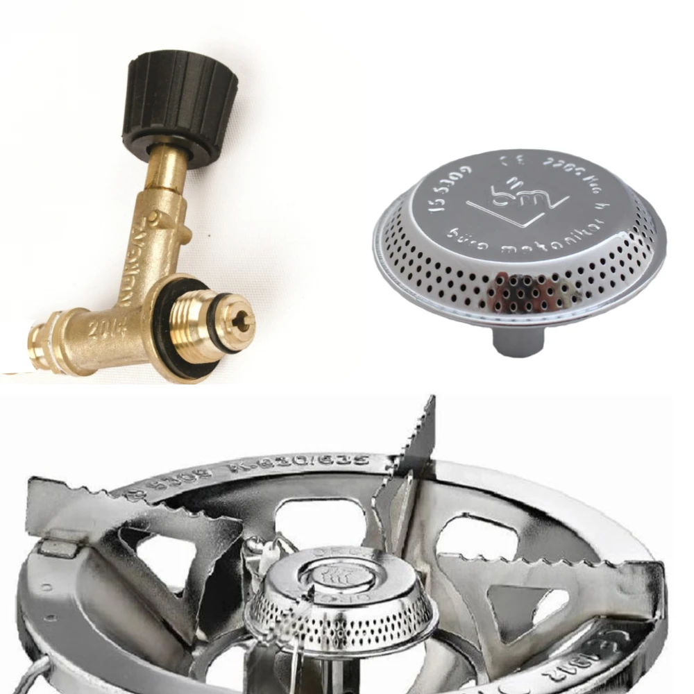 Уличная газовая плита ветрозащитная для кемпинга печки с несколькими огнями