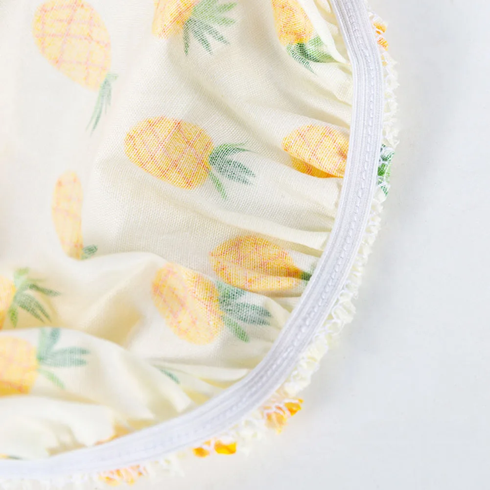 

3pcs Cotton Fruit Printing Reusable Bowl Covers Cloth Bowl Fresh-keeping Cover Elastic Tableware Protective Cover
