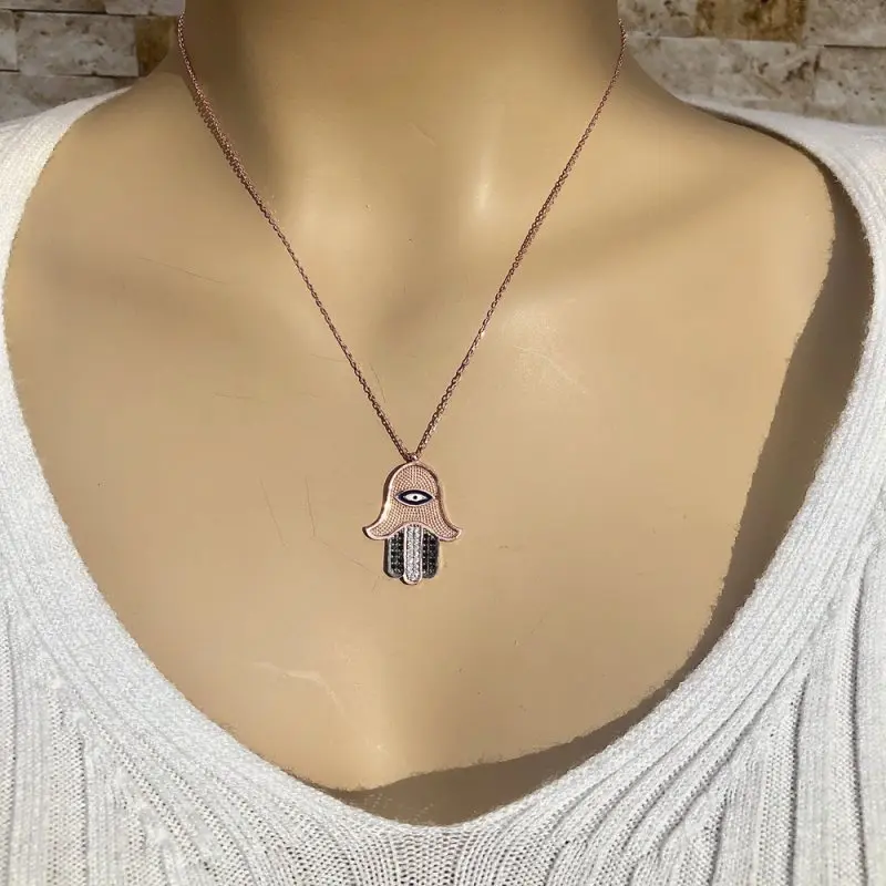 

Hand 925 Sterling Silver Necklace Women Girls Gift Jewelry Accessories Fashion Handmade Elegant Chain
