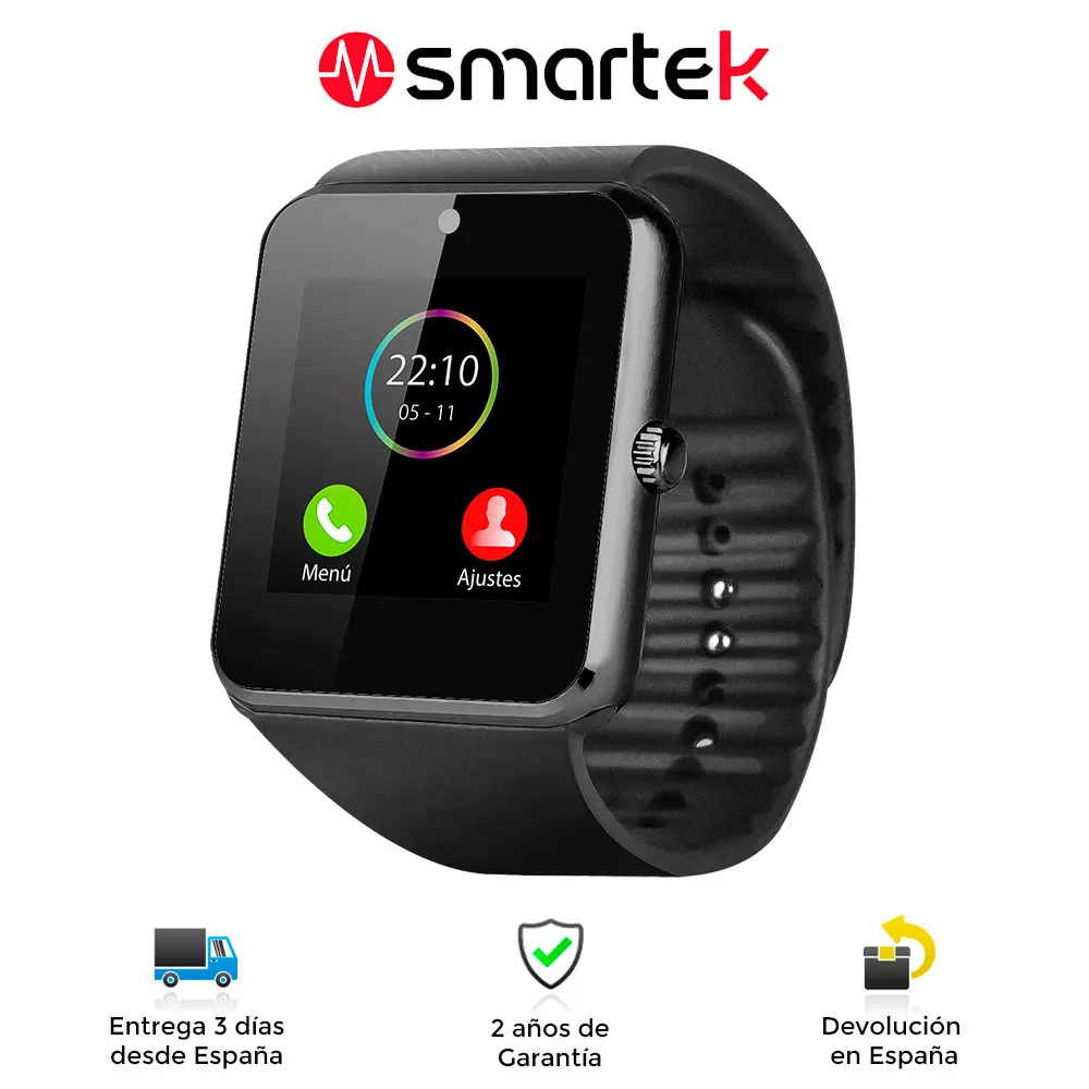 Умные часы Smartek SW 832 наручные Bluetooth Смарт с Sim MicroSD для Android и IOS|Смарт-часы| |