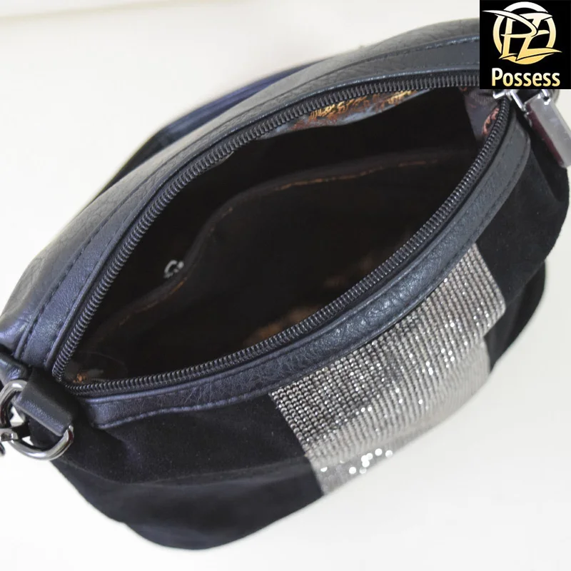 женская сумка лицевая сторона натуральная замша C49 |