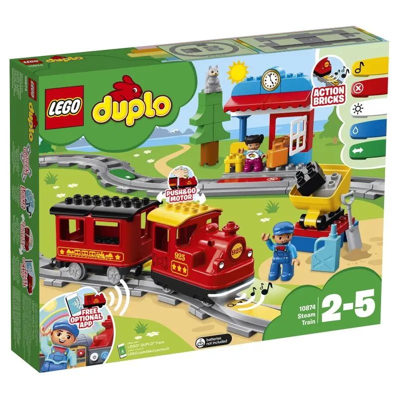 Конструктор LEGO DUPLO 10874 Поезд на паровой тяге | Игрушки и хобби