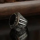 Ручка ilikli оникс драгоценный камень 925 пробы мужские серебряное кольцо
