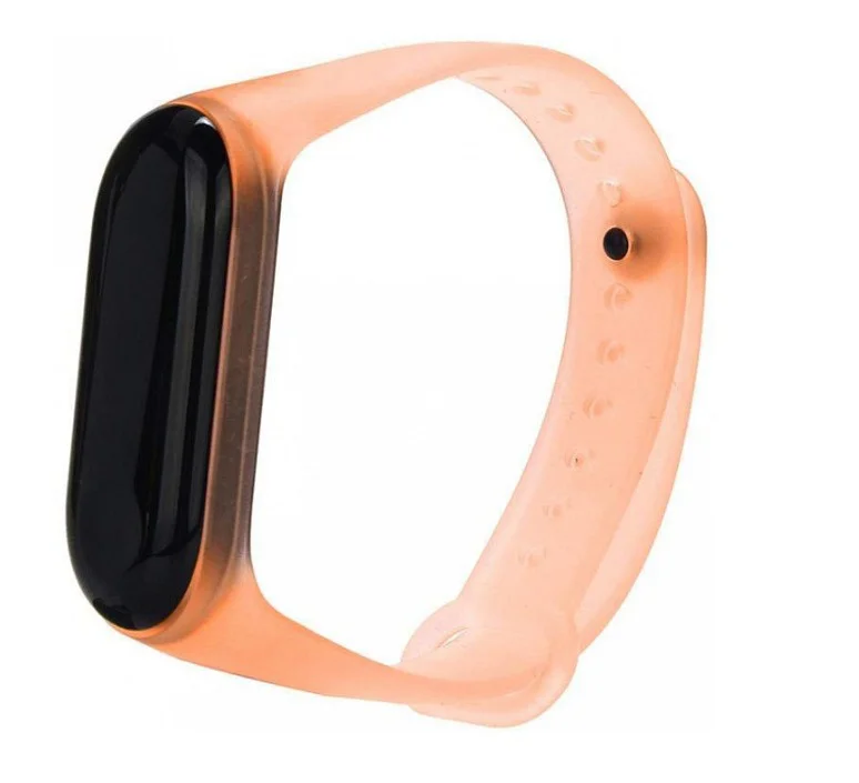 Ремешок для Mi Band 3/4 transparent silicone loop коричневый | Наручные часы