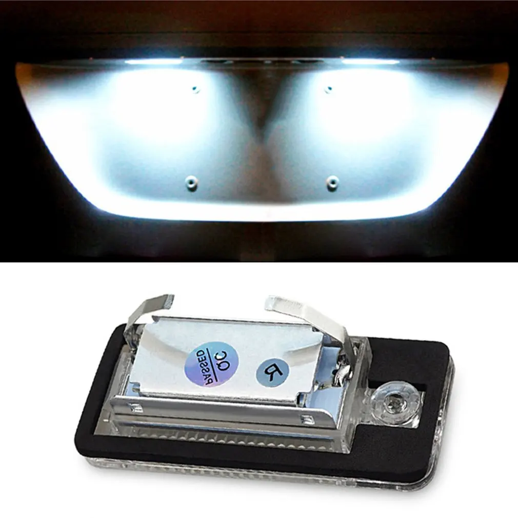 

Small White LED License Plate Lamp Energy Saving High Luminescent Purity No Filament Structure License Plate Lamp