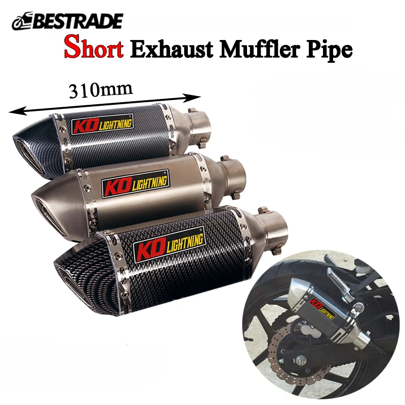 

Universal 51mm Exhaust Pipe Muffler Tube Vent Tips Stainless Steel Removable DB Killer For Motorcycle Dirt Steet Bike Slip On