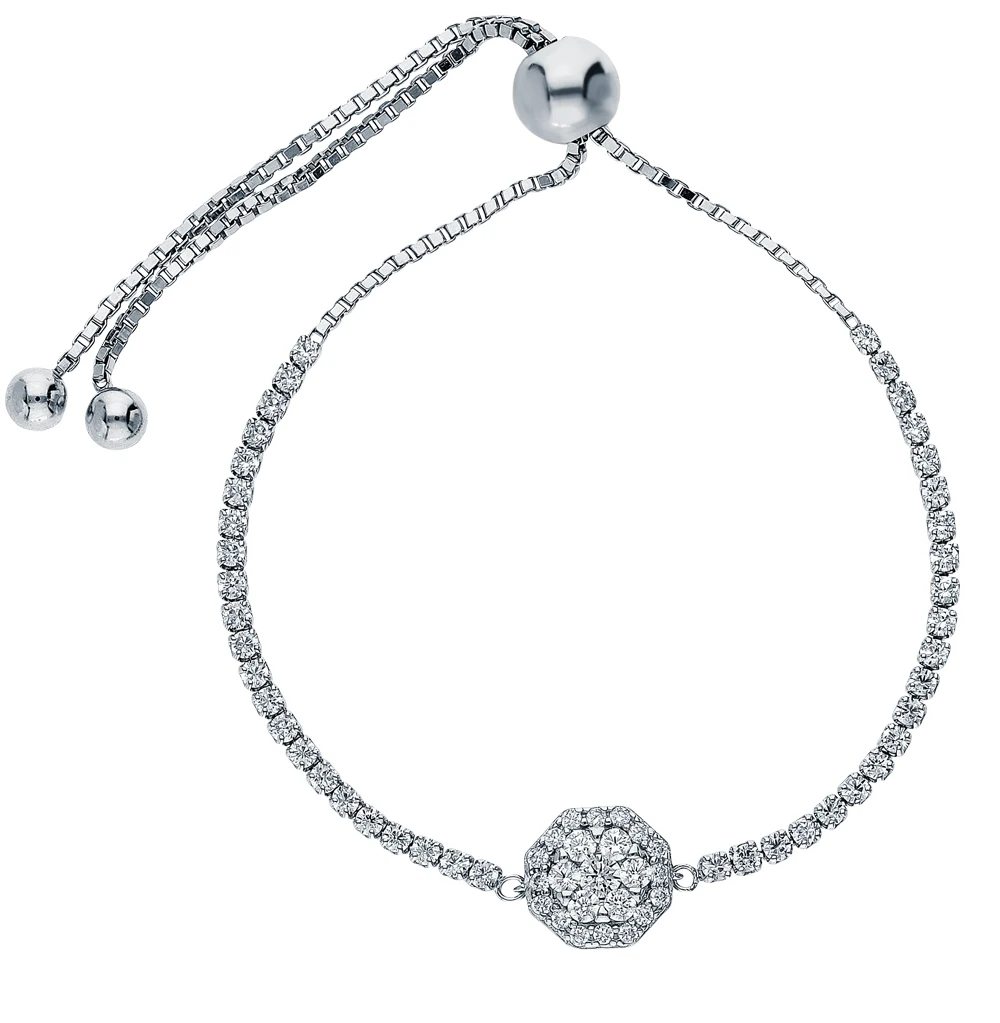 Серебряный браслет с фианитами SUNLIGHT проба 925 | Украшения и аксессуары